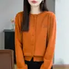 Cárdigan bordado dulce estilo coreano para mujer, nuevo abrigo suéter casual de primavera y otoño, top de punto de manga larga, ropa de mujer de moda