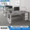 Escritorio Individual de Oficina, Estación de Trabajo Simple Moderna para Personal, Combinación de Escritorio y Silla para Jefe, Escritorio de Computadora Simple, Estación de Trabajo