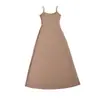 Vestido Maxi Estilo Chica Sexy Caliente, Ajustado que Favorece la Figura, con Tirantes Finos, Nuevo Tendencia de Verano para Vacaciones