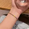 Pulsera de Sonrisa de Moda Nueva 2023 Diseño de Nicho Femenino Pulsera de Perlas de Alta Gama Accesorios Sencillos de Moda Versátiles