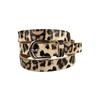 Cinturón de Aleación Versátil Piel de Tigre Leopardo Sexy Unisex Moda Hebilla Sencilla de Aleación para Mujer