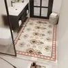 Alfombrilla de piso de tierra de diatomeas estilo bohemio para entrada y recibidor, antideslizante, resistente a la suciedad, resistente al desgaste, absorbente de agua, secado rápido