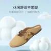 Mocasines planos de cuero suave con estampado floral para mujer, nuevo estilo primavera/verano 2026, adecuados para usar al aire libre, zapatos planos elegantes y versátiles