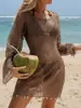 2026 Cubre-traje de playa popular europeo y americano para mujer con elegantes colgantes de concha, Suministro de comercio electrónico transfronterizo, Al por mayor en stock