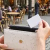 Espejo Mini Plegable Cuadrado Personalizable, Espejo de Escritorio para Niñas, Espejo de Maquillaje Portátil, Espejo Pequeño Portátil