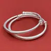 Pulsera de Plata de Ley 9999 Ping An Joy para Hombres, Mujeres y Bebés Conejitos Pulsera de Plata Infantil Regalo de Cumpleaños de Un Año Luna Llena