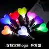Suporte Luminoso de Coração Bastão de Mão Fluorescente Bastão Piscante Adereço de Atmosfera de Concerto Festa de Reunião Anual Bastão em Forma de Coração