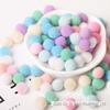 Pompons Coloridos de Alta Elasticidade, Bolas de Pelúcia Coloridas, Pompons Pequenos, Materiais e Acessórios de Artesanato DIY para Crianças do Jardim de Infância