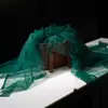 Tela de malla de hilo de niebla de hadas ins, suave, hecha a mano, bricolaje, color sólido, velo de encaje, tela de tul transparente para ropa
