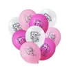 Set de Globos para Fiesta de Cumpleaños con Tema de Perros Transfronterizos Rosa Blanco Rojo Rosa Montaje del Lugar Ladridos de Niños