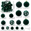 Decoraciones Navideñas de Productos Nuevos Transfronterizos Juego de 36 Bolas de Navidad Afelpadas de Forma Irregular Adornos para Árbol de Navidad Bolas Decorativas