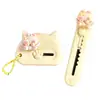 Caja Mini de Dibujos Animados Artefacto de Apertura Cuchillo para Pepinillos Cuchillo para Cuenta Manual de Estudiante Cuchillo Especial para Desmontar Envíos Gatito con Alas Lindas Cuchillo de Arte