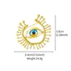 Broche Ojo Turco Azul Ojo del Diablo Cruz Europea y Americana Transfronteriza Más Vendido Ojo Retro Broche de Gama Alta Venta al por Mayor