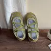 Sandalias deportivas anti-patada estilo ballet para niños, nueva colección otoño 2026, zapatos casuales de suela suave para niñas pequeñas, merceditas planas