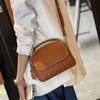 Bolsa de Cuero Genuino para Mujer de Comercio Exterior 2022 Nueva Versátil de Gran Capacidad Capa Superior Cuero Vacuno Bolso de Mano Bolso de Hombro Venta al por Mayor Bandolera