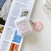 Funda protectora para auriculares inalámbricos Bluetooth AirPods Fun Headset Cat para Apple de 1/2 generación, transparente, suave y resistente a caídas.