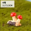 Musgo Ecológico Micro-Decorativo Adornos DIY, Botellas Decorativas, Decoraciones de Mini Paisajes de Suculentas, Mini Hongos de Dibujos Animados