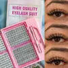 Pestañas postizas transfronterizas mejor vendidas en comercio exterior, set de pegamento WM42 para maquillaje ahumado estilo rock y maquillaje de escenario, muy adecuado para estilos gruesos