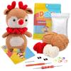 Pacote de Material de Crochê Inglês Transfronteiriço da Amazon Nova Boneca Tricotada Feita à Mão DIY Lã Agulha de Crochê