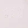 Decoraciones para uñas de colores macarrón, transparentes como el hielo, con forma de corazón hueco y estrella de cinco puntas, pequeños accesorios de resina para decoración de uñas DIY, y adornos para uñas