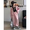 Traje de peto para niña primavera y otoño 2024 nuevo estilo occidental para niños abrigo de moda de primavera para niña ropa de primavera para niña ropa para niños