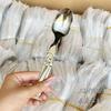 Tenedor y Cuchara de Acero Inoxidable Engrosados para Comer en Casa Niños, Cuchara Pequeña de Bebé, Tenedor Pequeño, Cuchara de Mesa de Aspecto Elegante, Cuchara de Belleza