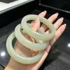 Pulseira de Jade Aventurina Natural, Cor Chá Claro Cristalina, Pulseira de Jade Aventurina Feminina, Alternativa ao Jade Hetian