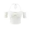 8025-Top Sexy Slim-Fit Estilo Europeu e Americano para Mulheres Nova Moda Primavera/Verão 2026 Moda Garota Apimentada Tomara que Caia com Alças