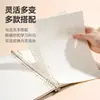 Cuaderno B5 Recargable de Hojas Sueltas Retro Color Verdadero con Líneas Horizontales, Páginas en Blanco para Corrección de Errores, Cuaderno de Examen A5 Desmontable en Inglés para Estudiantes