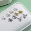 Accesorios Transfronterizos para Uñas Navideñas de Reno Serie de Animalitos Pequeños de Aleación de Dibujos Animados Decoración de Uñas Portátil Pequeños Accesorios Diamantes para Uñas