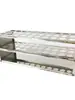 Estante para tubos de ensayo de acero inoxidable de laboratorio, plástico, estante para tubos de centrífuga de aleación de aluminio, estante para tubos de ensayo con agujeros redondos de 30/40 agujeros