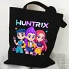 Bolso de Hombro Versátil Diario para Estudiante con Estampado de Dibujos Animados Anime Moda Transfronteriza Bolso de Lona Portátil de Gran Capacidad