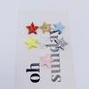 Material de polvo dorado 2cm estrella de cinco puntas funda para teléfono Diy tela accesorios para el cabello de niños decoración para pastel