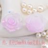 Nuevos accesorios de resina de luciérnaga y rosa con lámina de oro para hacer funda de teléfono DIY, hebilla de zapato, decoración de bolsa de materiales para ramo