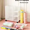 Cesto de Armazenamento para Tapete de Yoga, Equipamento Esportivo, Rack de Armazenamento para Equipamento de Fitness, Rack de Armazenamento com Rodas, Badminton com Rodas para Casa