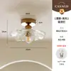 Luminaria de techo vintage estilo francés con forma de pétalo para pasillo, balcón, escalera, vestidor, recibidor, casagd