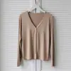 Cárdigan fino de manga larga con botones, cuello en V, versátil, protector solar, adelgazante, suave y amigable con la piel, de modal Lanjing, para mujer