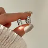 Pendientes de Perla Incrustados con Diamantes de Lujo Ligero, Estilo Nuevo, Estilo Retro de Nicho, Pendientes de Círculo Incrustados con Diamantes, Pendientes Versátiles de Lujo Ligero para Mujer