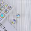 Explosiones de Celebridad de Internet K9 Caramelo de Roca Diamante Arte de Uñas Diamantes Adornos Vidrio Alto Cristal Fondo Puntiagudo Diamante Rectangular Diamante de Azúcar Adornos para Arte de Uñas