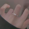 Anillo de Plata de Ley 925 para Mujer Letra H Lujo Ligero Elegante Elegante Anillo de Dedo Popular en Internet Trendy Diseño Nicho Anillo Joyería de Mano Venta al por Mayor