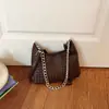 Bolsa Saco Elegante Artesanal Tecida Tendência Design de Nicho Bolsa de Mão Ombro Nova Diária Grande Capacidade Bolsa Transversal