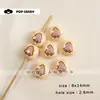 Cuentas Lindas con Forma de Bollo, Accesorios Pequeños de Oso, Cuentas Sueltas para Pulseras Hechas a Mano DIY, Dijes de Bolsa Impresos, Colgantes Decorativos, Cuentas para Joyería