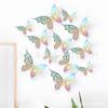 YW borboleta oca decorativa tridimensional borboleta adesivos de parede 3D borboleta adesivos de parede colorido atacado