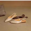Sandalias de punta fina de cuero suave estilo vintage francés para mujer, nuevo modelo verano 2026, zapatos planos de trabajo de tacón bajo