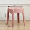 Taburete Apilable Hogar Engrosado Molino de Viento Nórdico Taburete Silla de Mesa de Comedor Moderna Simple Banco de Plástico Creativo para Adultos