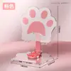 Novo suporte de mesa criativo escova vídeo universal dobrável armazenamento acrílico preguiçoso suporte rotativo 360 graus