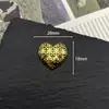 Nuevos Accesorios de Aleación con Forma de Corazón Cruzado, Adornos Vintage con Patrón de Espiga, Accesorios para el Cabello Hechos a Mano, Decoraciones para Zapatos, Materiales y Accesorios para Manualidades