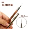 Venta al por mayor de fábrica Japonesa de Alta Gama Tubo de Aguja para Manicura de Sándalo Ultra Fina para Dibujo Profesional Pintado Línea de Gancho Francés Larga y Corta