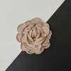 Flor de Begônia com Borda Enrolada Estilo Coreano Tecido Tridimensional Patch Broche para Terno Meia Acessório de Cabelo Peças DIY Feitas à Mão