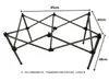 Mesa Plegable Soporte Camping Picnic Mesa para Coche Enrollable Patas de Mesa Ajustables Cubierta para Autocaravana Accesorios para Puesto